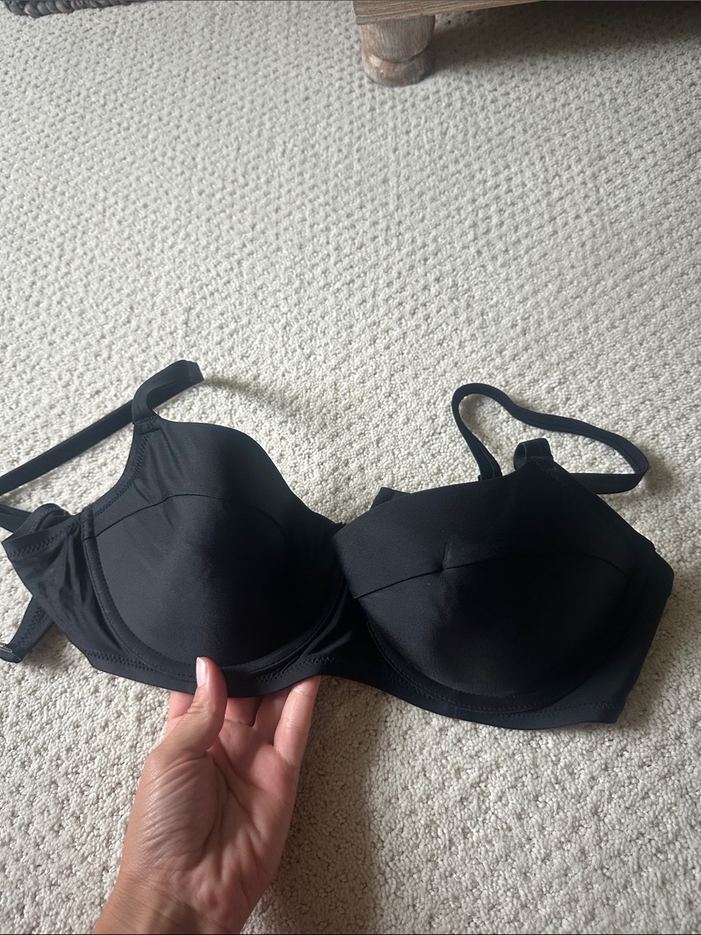 aerie Black Molded Cup Bikini Top